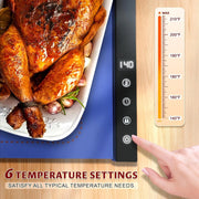 Silicone Food Warming Mat 6 Temp Timer Portable